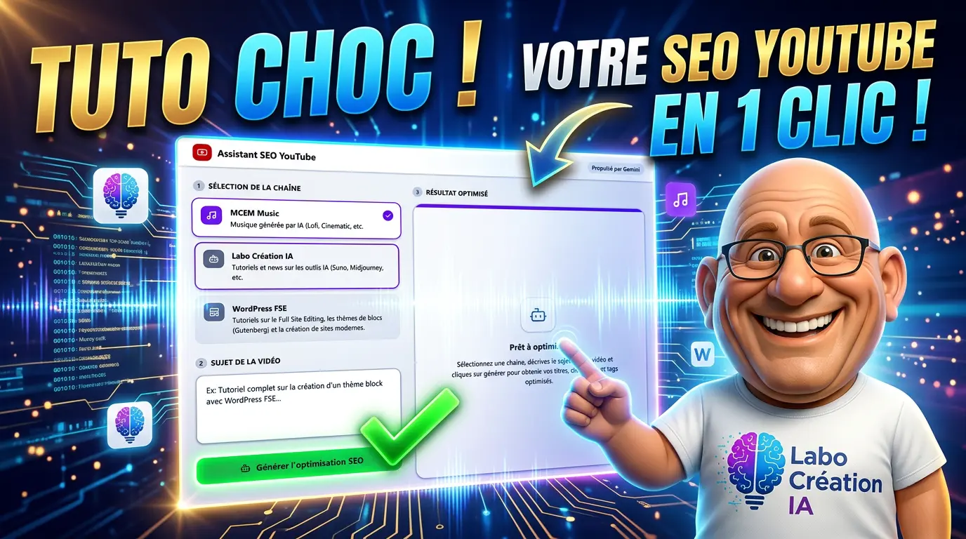 Votre assistant SEO YouTube sur-mesure avec l&rsquo;IA